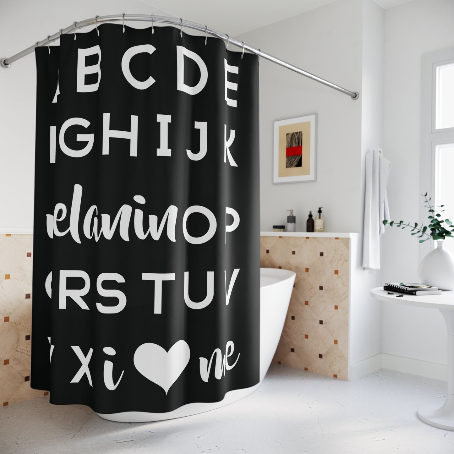 ABC Melanin OP Shower Curtain